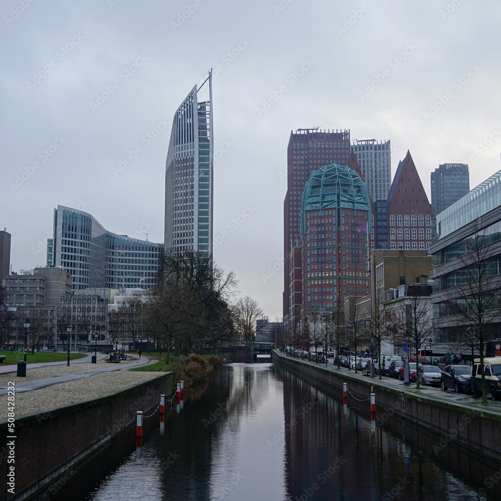 Skyscrapers in The Hague, Netherlands