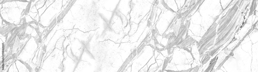 Fototapeta premium White gray grey abstract marble granite natural stone tile texture background banner panorama...
