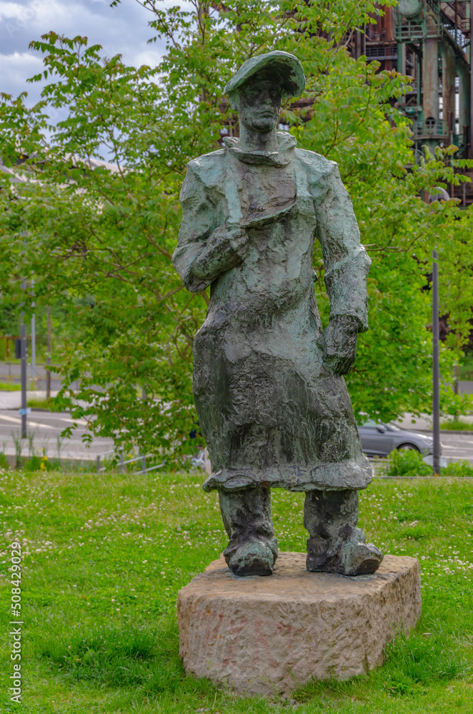 Fototapeta premium statue of a worker , Dortmund, Germany