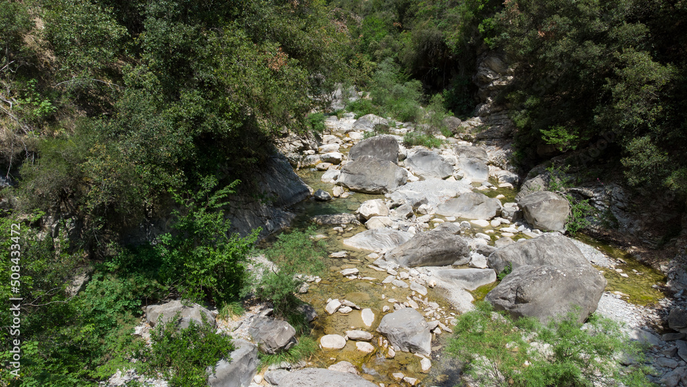 Creek Rio Barbaira in Rocchetta Nervina, Liguria - Italy Creek Rio Barbaira in Rocchetta Nervina, Liguria - Italy