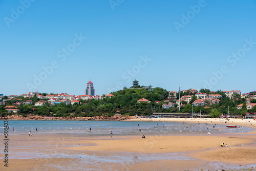 Beautiful coastline scenery of Qingdao, China