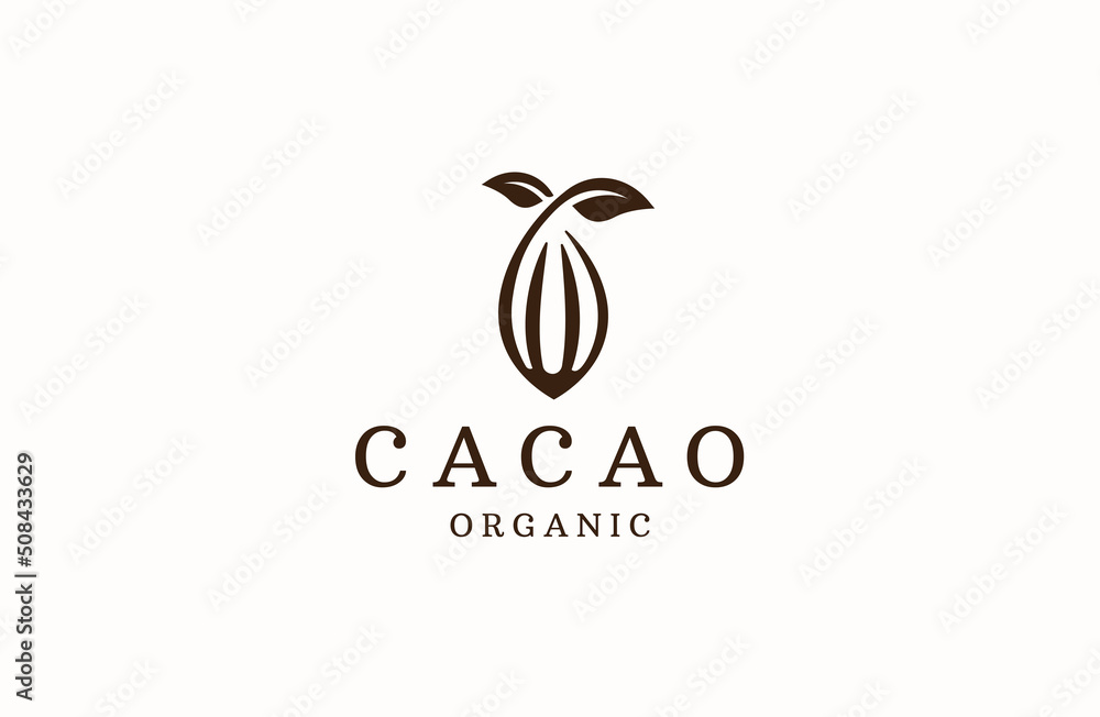 Cacao logo icon design template flat vector Cacao logo icon design template flat vector