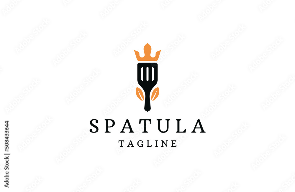 Spatula  logo icon design template flat vector