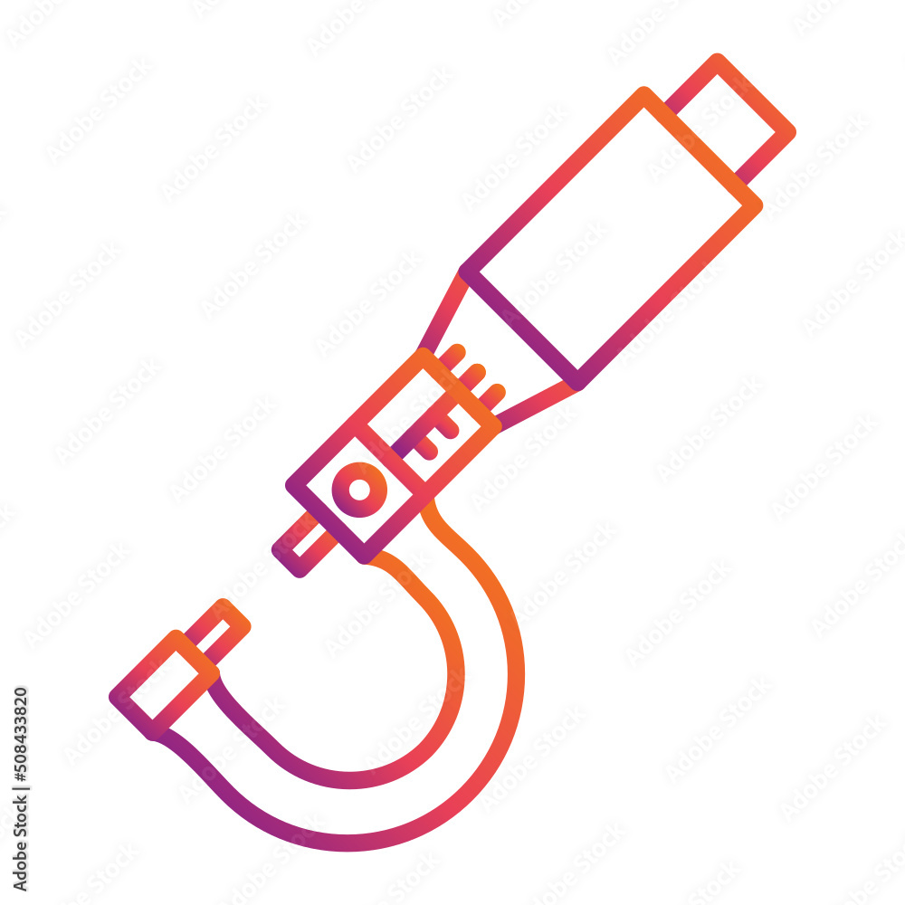 Micrometer Icon Micrometer Icon