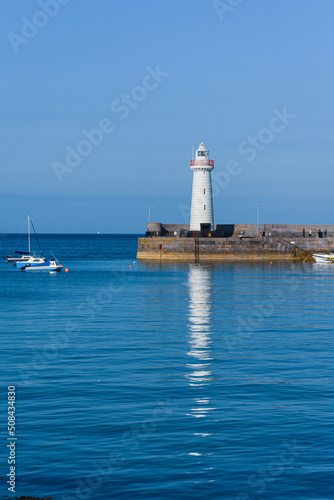 View of the lighthouse of Donaghadee, Northern Ireland,United Kingdom  © pikappa51