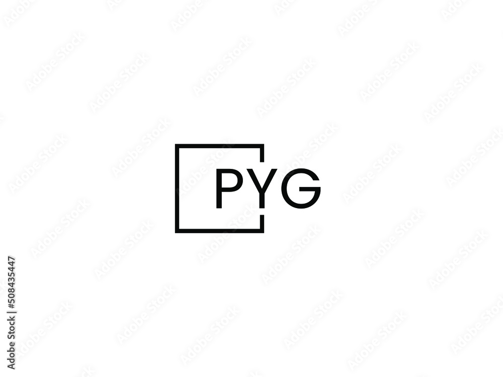 PYG Letter Initial Logo Design Vector Illustration PYG Letter Initial Logo Design Vector Illustration