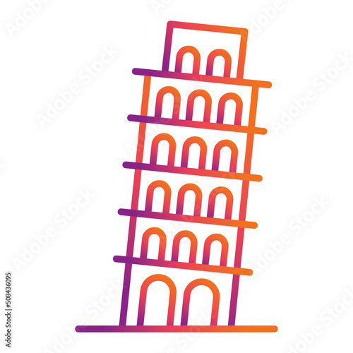 Leaning Tower Of Pisa Icon