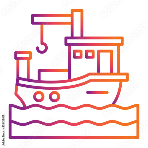 Fishing Boat Icon