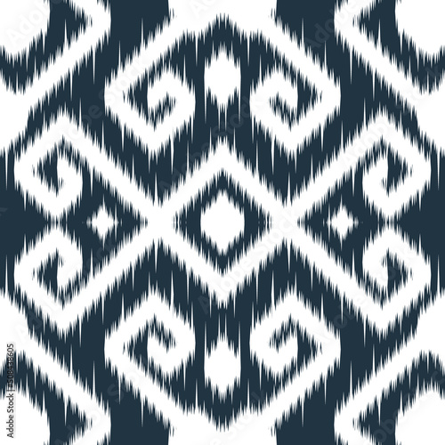 seamless ethnic cloth vector pattern vector tie-dye shibori printed with stripes and chevron bohemian fashion Infinite texture. Background color can be changed.EP.44