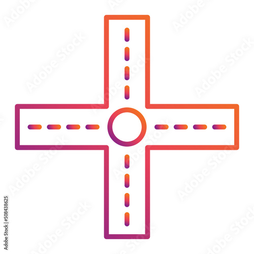 Road Intersection Icon