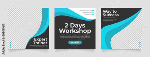Social media template business agency for digital marketing and business sale promo. furniture or fashion advertising. promotional banner vector frame