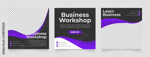 Social media template business agency for digital marketing and business sale promo. furniture or fashion advertising. promotional banner vector frame