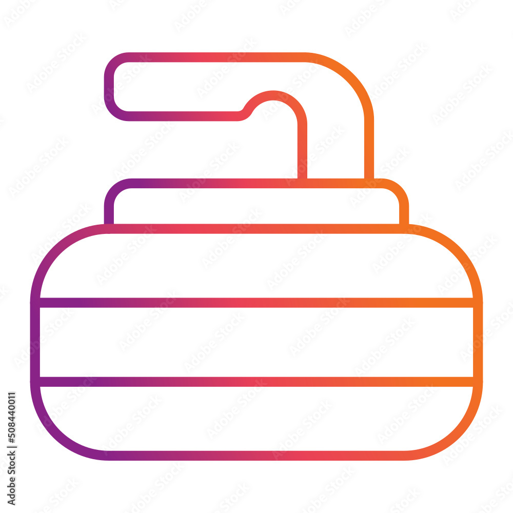 Curling Game Icon Curling Game Icon