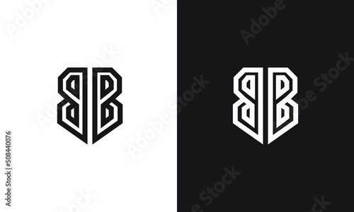 Letter BB Logo, unique logo, black and white logo, premium elegant logo, letter BB Vector	
