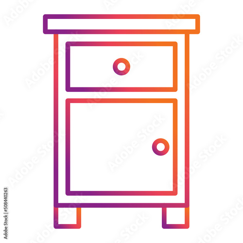 Bedside Table Icon