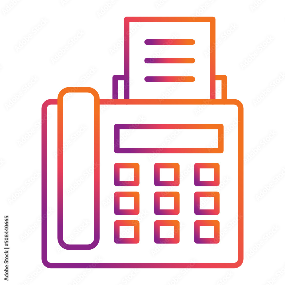 Fax machine Icon Fax machine Icon