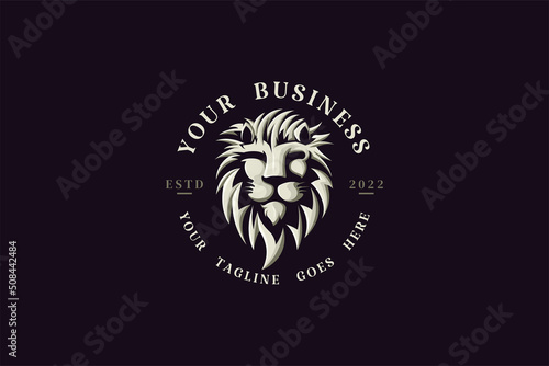 Lion logo with head detail