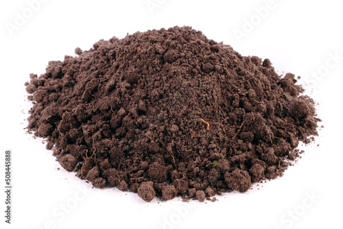 Heap of Soil isolated on white Background