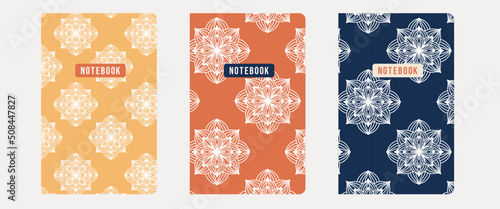 cover template. mandala design for planner, notebook, catalog, brochure, journal. indian cover design 
