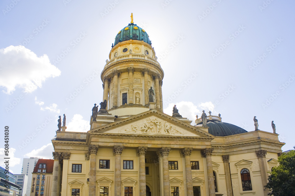 German cathedral on Gendarmenmarkt Square in Berlin	
