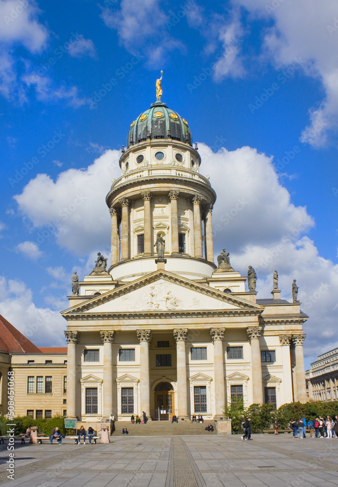 French cathedral on Gendarmenmarkt Square in Berlin, Germany	
