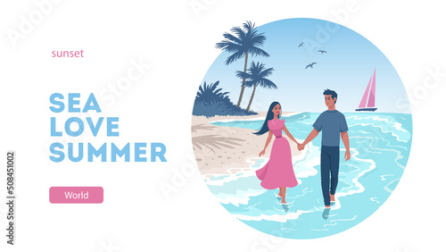 couple beach design