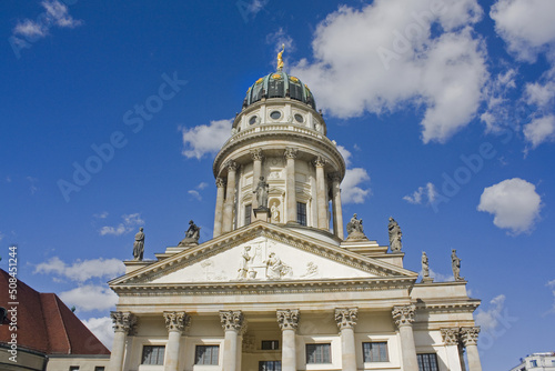 French cathedral on Gendarmenmarkt Square in Berlin, Germany 