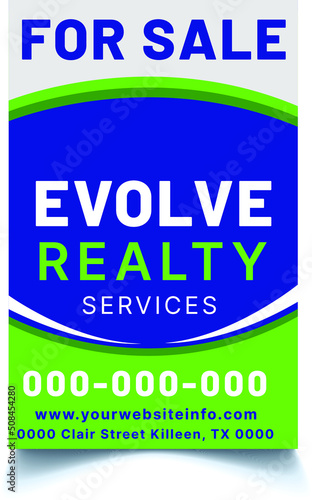 real estate for sale yard sing template