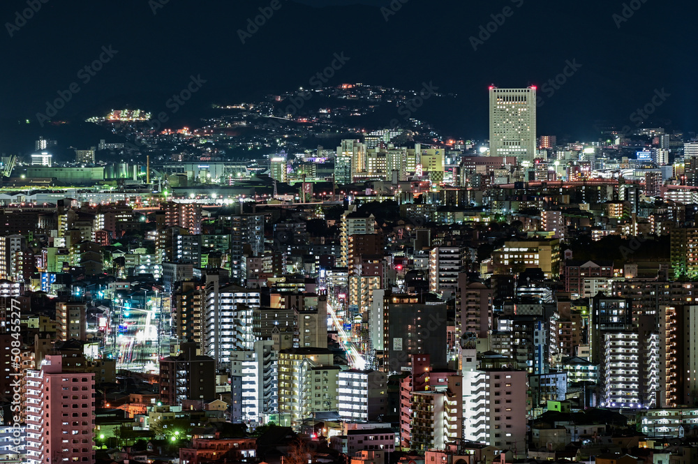 高塔山展望台から見る日本新三大夜景都市