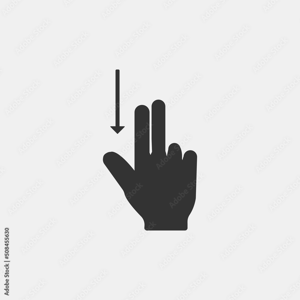 Hand_gesture vector icon illustration sign Hand_gesture vector icon illustration sign