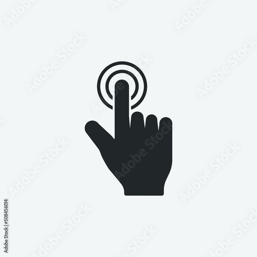 Hand_gesture vector icon illustration sign