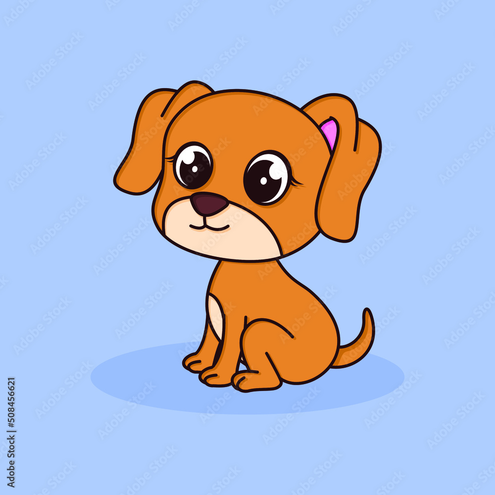 baby dog cute cartoon character baby dog cute cartoon character