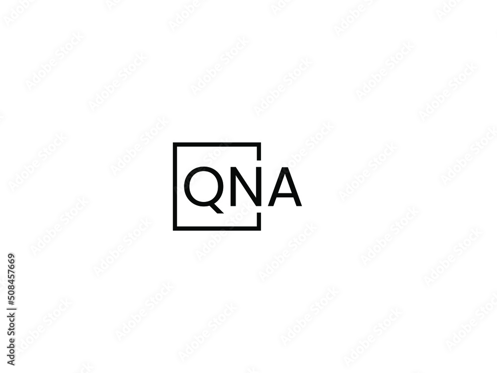 QNA letter initial logo design vector illustration QNA letter initial logo design vector illustration