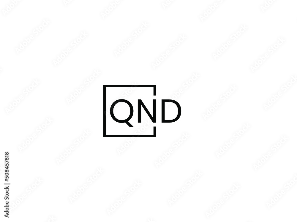 QND letter initial logo design vector illustration QND letter initial logo design vector illustration