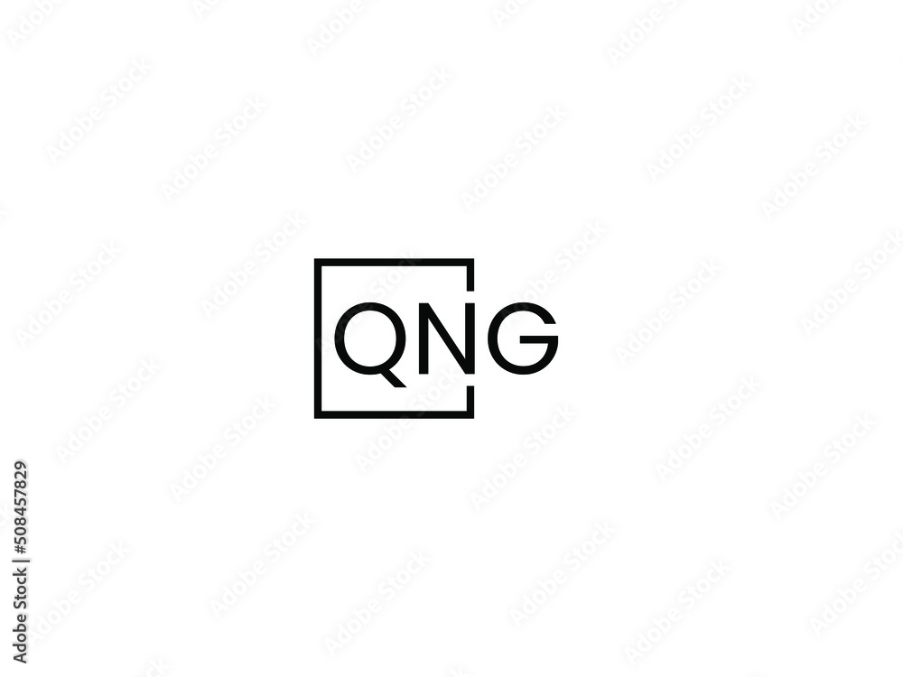QNG letter initial logo design vector illustration QNG letter initial logo design vector illustration