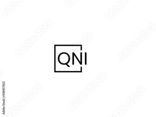 Free Download QNI letter initial logo design vector illustration - GFXLoad