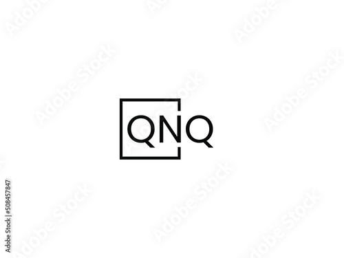 QNQ letter initial logo design vector illustration