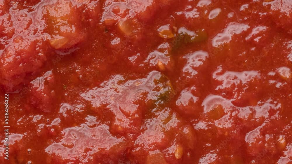 Closeup of tomato sauce. Italian food backdrop Closeup of tomato sauce. Italian food backdrop
