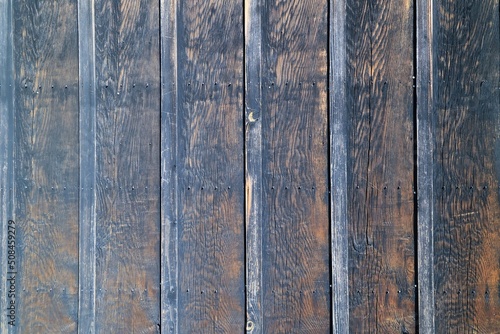 古いレトロな木目の壁　テクスチャー背景素材