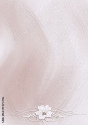 Peach, soft pink background. Pattern for wedding invitations, greeting cards, birthday invitations.