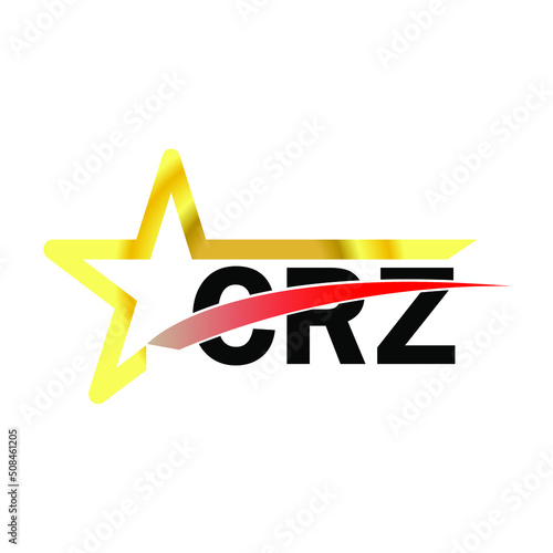 CRZ letter logo design. CRZ creative  letter logo. simple and modern letter logo. CRZ alphabet letter logo for business. Creative corporate identity and lettering. vector modern logo  photo