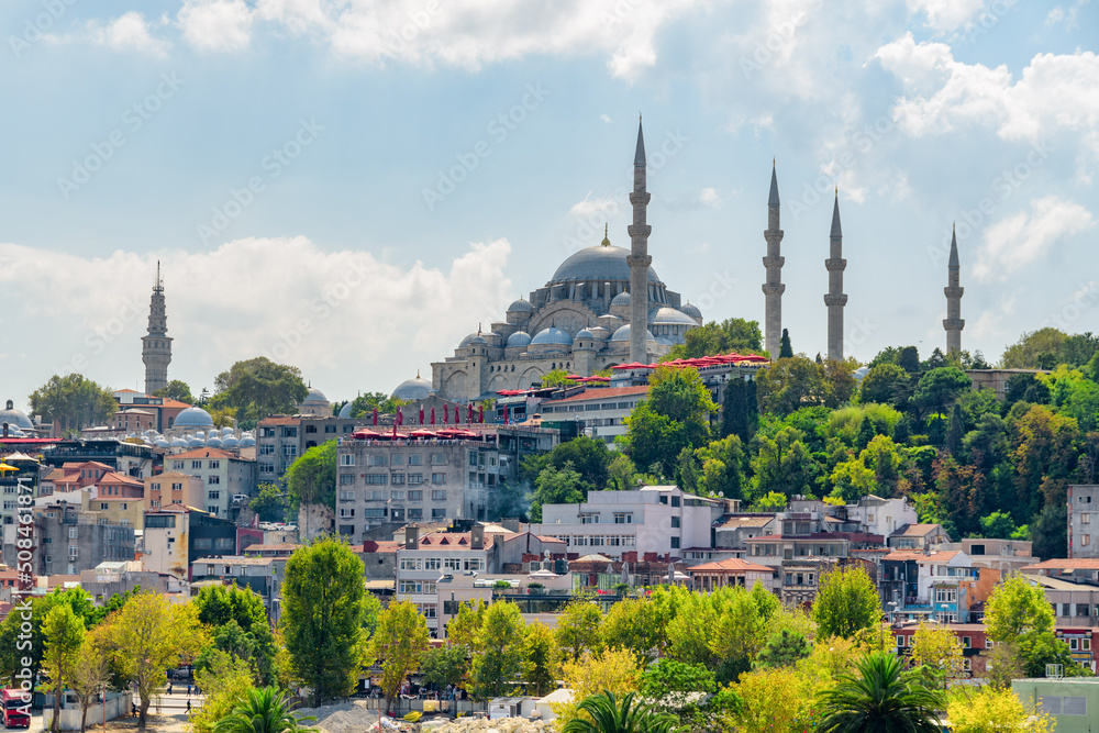 View of the Suleymaniye Mosque, Istanbul
