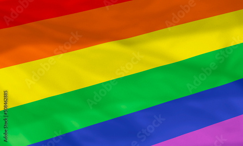 Waving Pride Flag