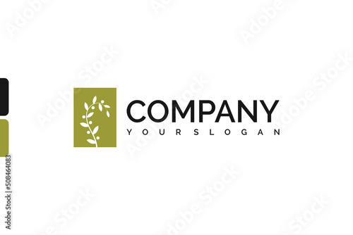 nature leaf logo inspiration for beauty business.