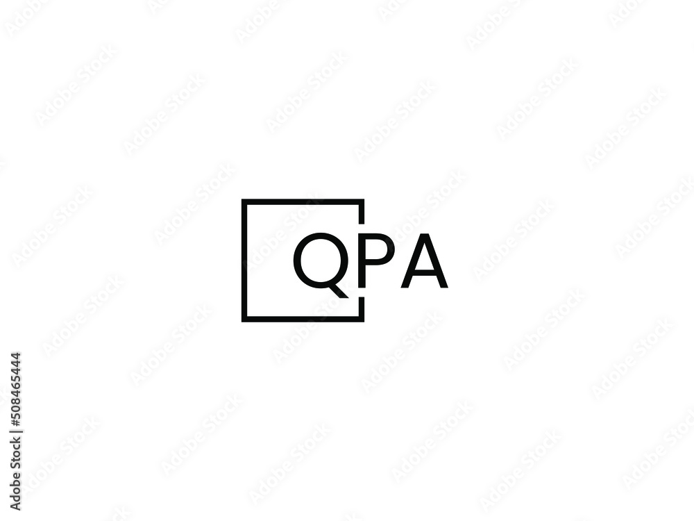 QPA letter initial logo design vector illustration QPA letter initial logo design vector illustration