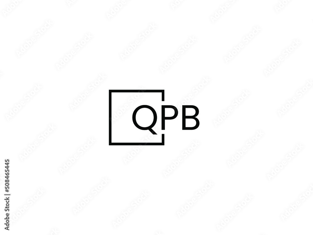 Obraz premium QPB letter initial logo design vector illustration