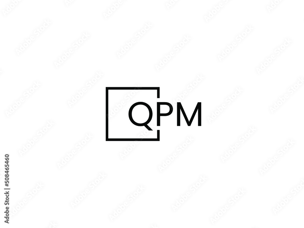 QPM letter initial logo design vector illustration QPM letter initial logo design vector illustration