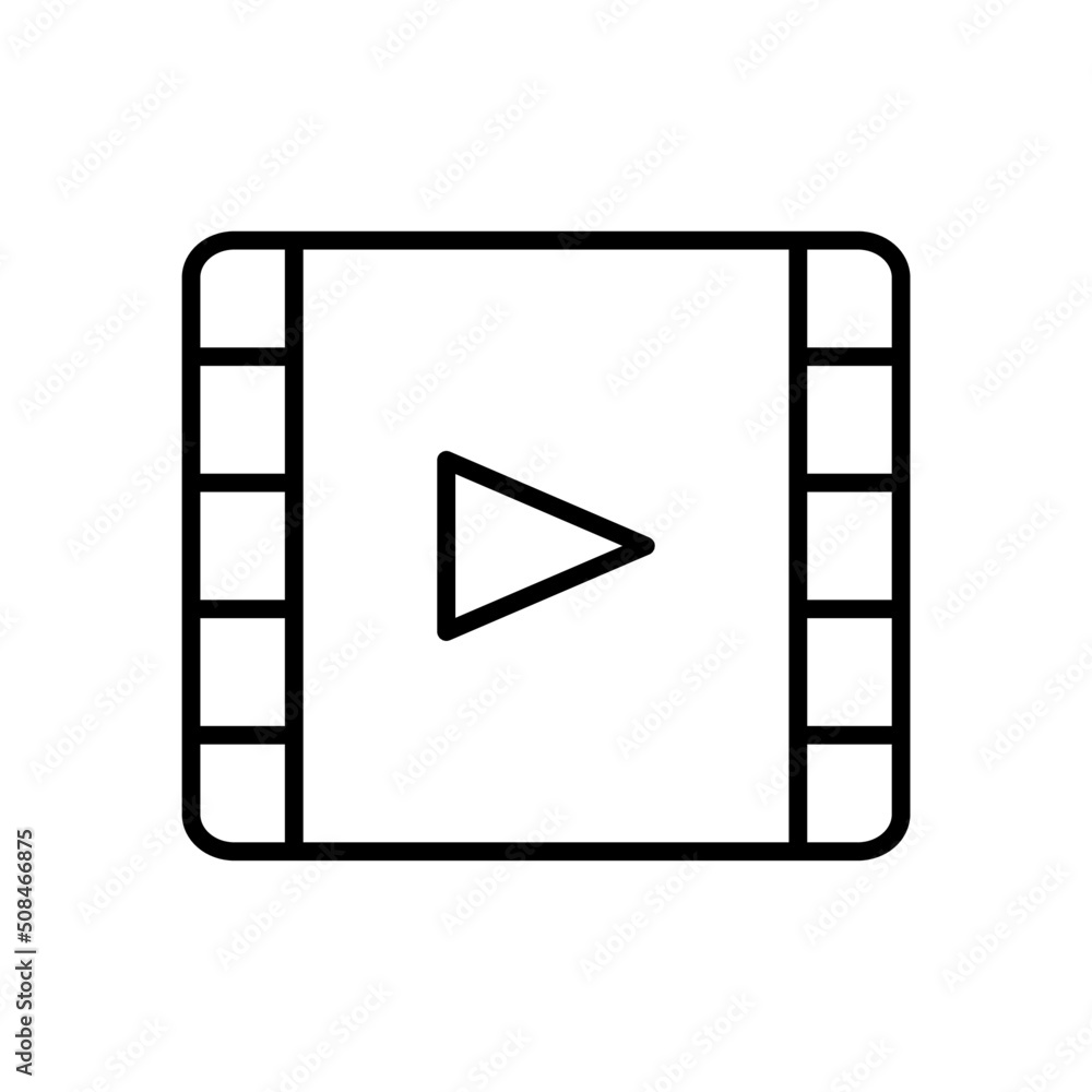 Video icon Vector Illustration. Video icon design vector template. Video icon vector isolated on white background. Video icon Vector Illustration. Video icon design vector template. Video icon vector isolated on white background.