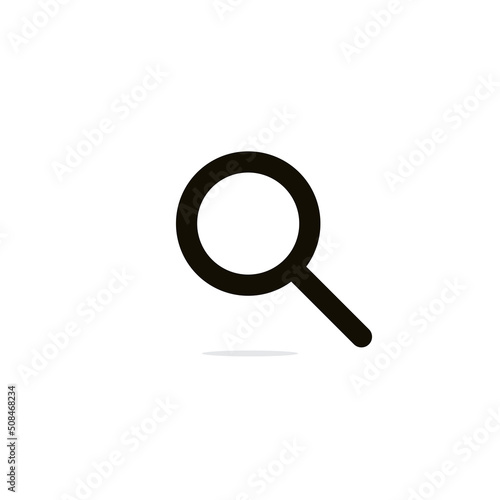 Flat design of search icon. Vector illustration.