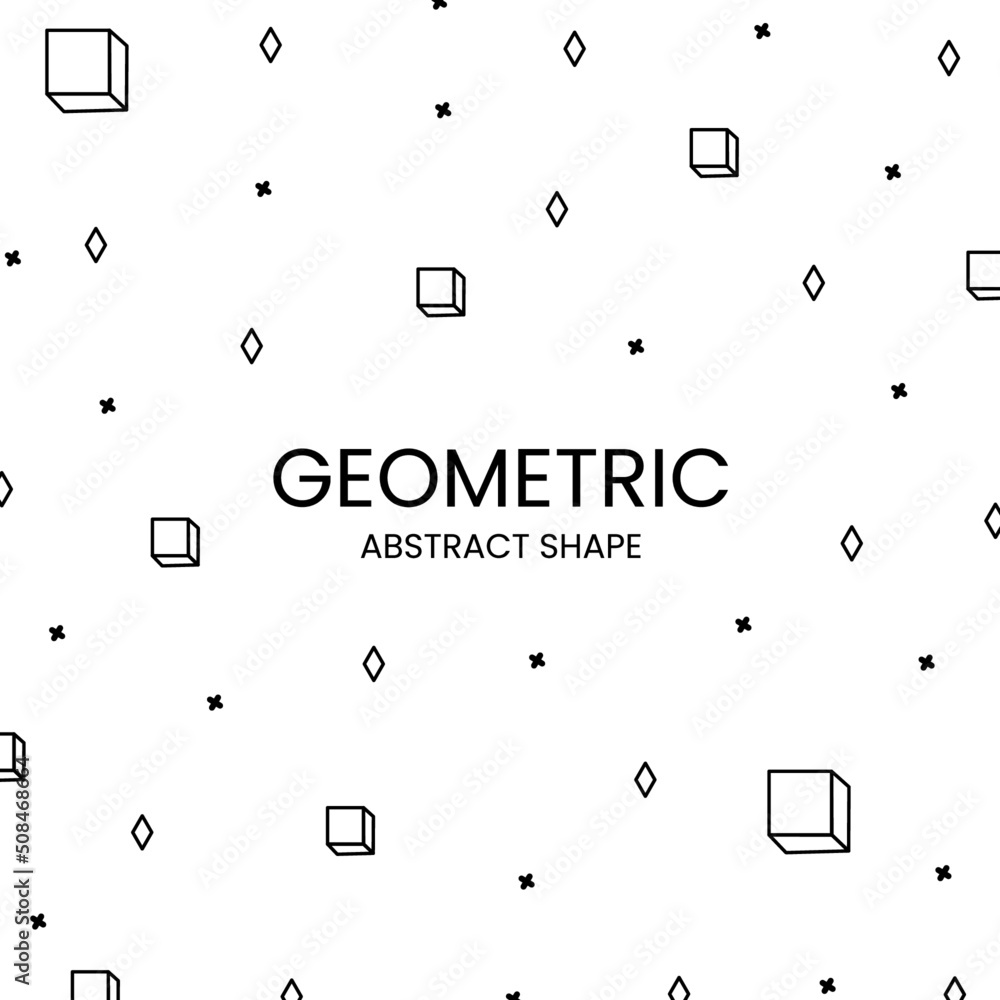 Simple and seamless geometric pattern with white and blue cubes and squares. Suitable for stationery, packaging, gift paper and packaging purposes Simple and seamless geometric pattern with white and blue cubes and squares. Suitable for stationery, packaging, gift paper and packaging purposes